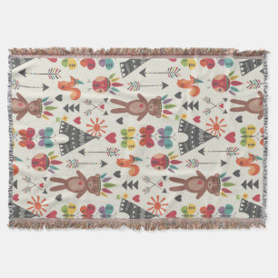 Kleine Indiërs gooien Blanket Deken
