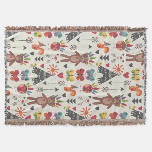 Kleine Indiërs gooien Blanket Deken (Voorkant)
