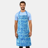 Kleine inkepingen in de tekening alsof ze door de schort (Gedragen)