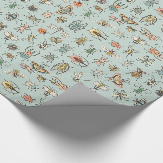 Kleine Insecten door Cooper en Craft Cadeaupapier (Hoek)