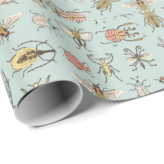 Kleine Insecten door Cooper en Craft Cadeaupapier (Rol Hoek)