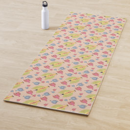 Kleine insectenmot illustratie lichtpatroon yogamat