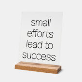 Kleine inspanningen Acryl teken Acryl Bord (Hoek)