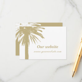 Kleine intieme strand bruiloft behuizing kaarten