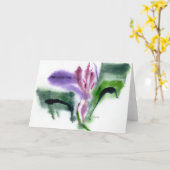 Kleine iris, Notecard Kaart (Gele Bloem)