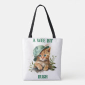 KLEINE IRISH ORANJE TABBY CAT MET PET TOTE BAG (Achterkant)