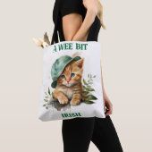 KLEINE IRISH ORANJE TABBY CAT MET PET TOTE BAG (Dichtbij)