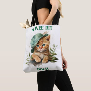 KLEINE IRISH ORANJE TABBY CAT MET PET TOTE BAG