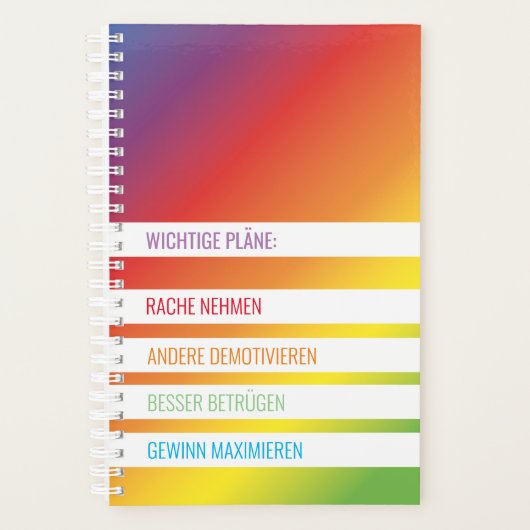 Kleine ironische planner (Voorkant)