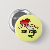 Kleine Italia New York Ronde Button 5,7 Cm (Voorkant /achterkant)