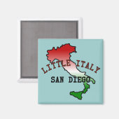 Kleine Italia San Diego Magneet (Voorkant / Achterkant)