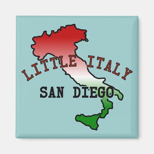 Kleine Italia San Diego Magneet (Voorkant)