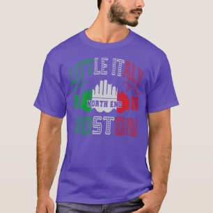 kleine italiaanse vlag noord-einde boston t-shirt