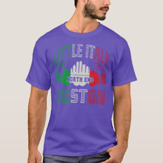  kleine italiaanse vlag noord-einde boston t-shirt