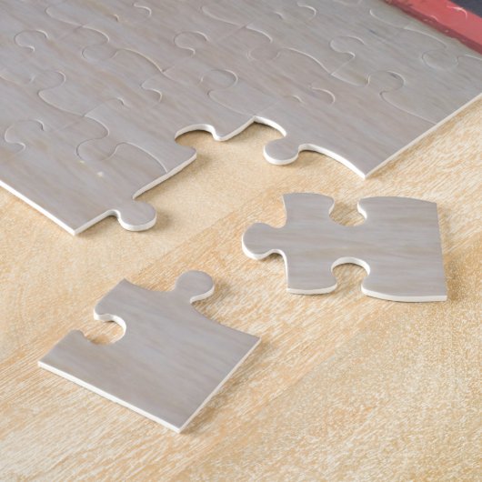 Kleine jacht en grote containerschepen legpuzzel (Zijkant)