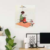 Kleine Jack Horner Zat in de hoek Poster (Thuiskantoor)