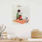 Kleine Jack Horner Zat in de hoek Poster (Keuken)