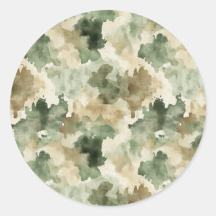 Kleine Jager Eend of Hert Jagen Camo Jongen Ronde Sticker
