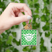 Kleine Japanse konijn, groen Sleutelhanger (Hand)