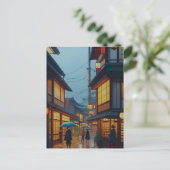 Kleine Japanse regenweg Briefkaart (Staand voorkant)