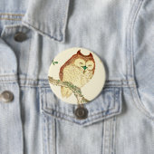 Kleine Japanse uil Ronde Button 7,6 Cm (In situ)