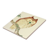 Kleine Japanse uil Tegeltje (Zijkant)