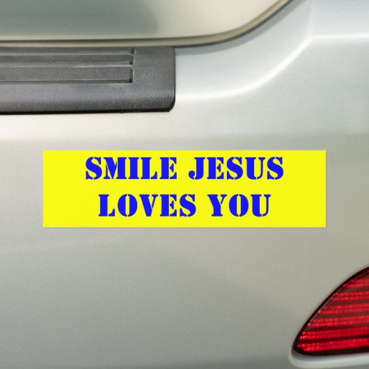 KLEINE JESUS HOUDT VAN JE BUMPERSTICKER (Op auto)