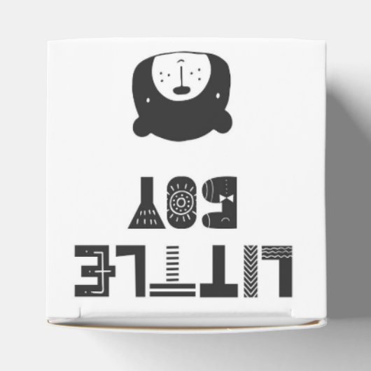 Kleine jongen | BABY BEER | Cadeaudoos Bedankdoosjes (Bovenkant)