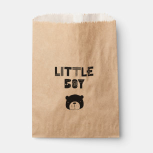 Kleine jongen BABY BEER Favor Bag Bedankzakje
