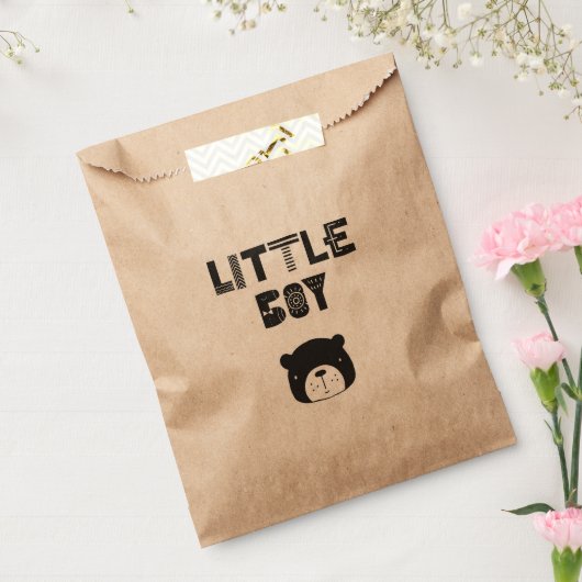 Kleine jongen | BABY BEER | Favor Bag Bedankzakje (Gezegeld)