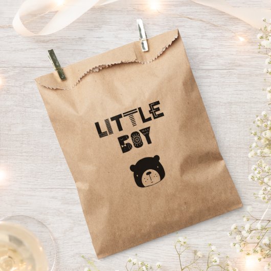 Kleine jongen | BABY BEER | Favor Bag Bedankzakje (Geknipt)