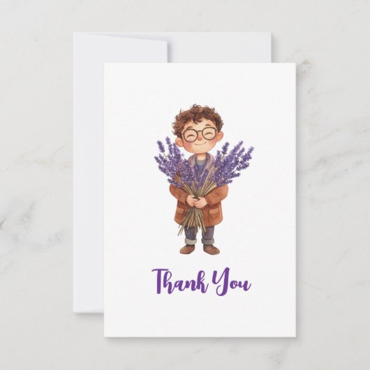 kleine jongen bedankkaart (Voorkant)