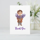 kleine jongen bedankkaart (Staand voorkant)