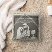 Kleine jongen bij de kerst van Manger-Merry Kussen (Deken)