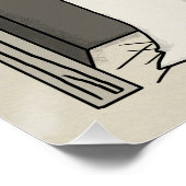 Kleine jongen bij de kerst van Manger-Merry Perfect Poster (Hoek)