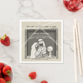 Kleine jongen bij de kerst van Manger-Merry Servet (Insitu)