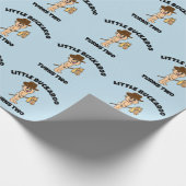 KLEINE JONGEN COWBOY LEEFTIJD TWEE VERJAARDAG CADEAUPAPIER (Hoek)