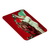 Kleine jongen die een hond versiert magneet (Rechterzijde)