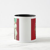 Kleine jongen die een hond versiert mok (Midden)