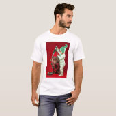 Kleine jongen die een hond versiert t-shirt (Voorkant volledig)