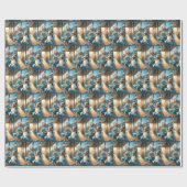 Kleine jongen die een ijsje eet cadeaupapier (Vlak)