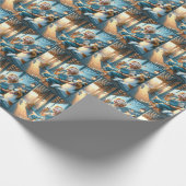 Kleine jongen die een ijsje eet cadeaupapier (Hoek)