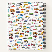 Kleine jongen dingen die de auto-school verplaatse notitieboek (Achterkant)