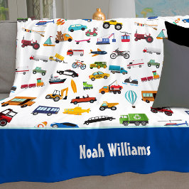 Kleine jongen dingen die de naam van het Kind van  Fleece Deken