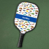 Kleine jongen dingen die de naam van het Kind van Pickleball Paddle