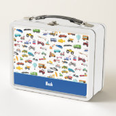 Kleine jongen dingen die Kind van auto's verplaats (Voorkant)