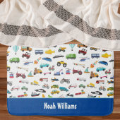 Kleine jongen dingen die Kind van auto's verplaats Badmat