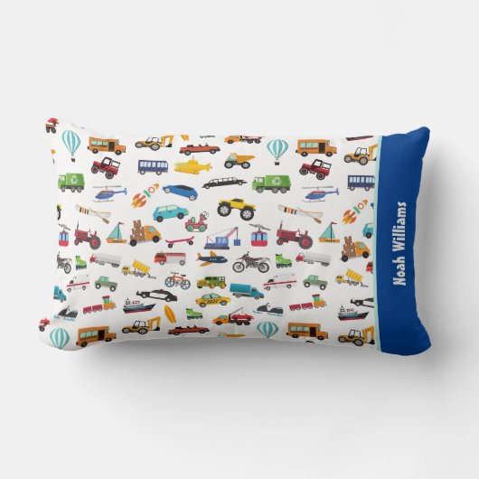 Kleine jongen dingen die Kind van auto's verplaats Kussen (Voorkant)