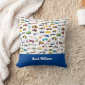 Kleine jongen dingen die Kind van auto's verplaats Kussen (Deken)