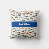 Kleine jongen dingen die Kind van auto's verplaats Kussen (Voorkant)